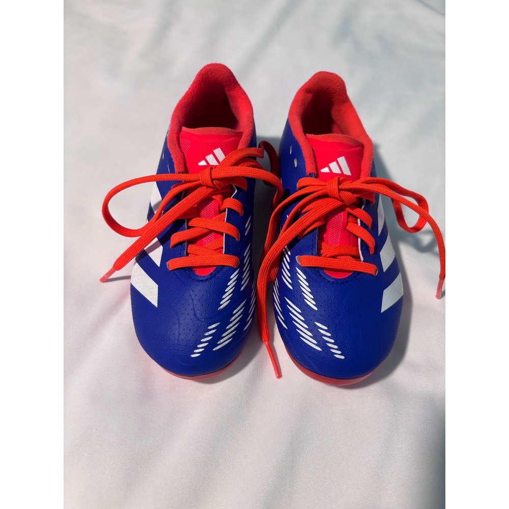 Adidas Predator Club FxG Kids Soccer Cleats Royal Blue Orange ID0911 Size 12.5K